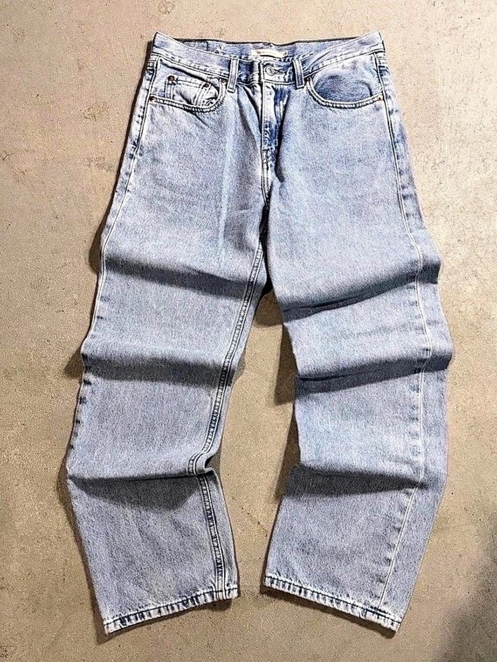 Levi's Low Pro Straight Jeans Straight Leg Waist 28 Blue